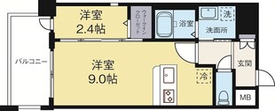 ルブラン箱崎の物件間取画像